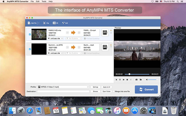 AnyMP4 MTS Converter截图