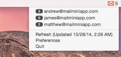 Mail Mini for mac截图