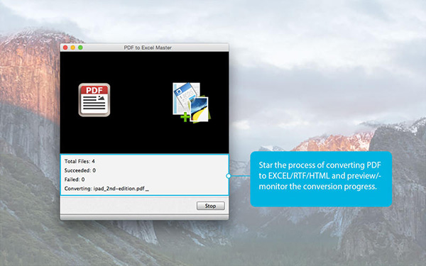PDF to XLSX Master截图