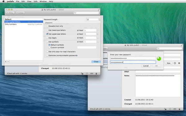 PwSafe for mac截图