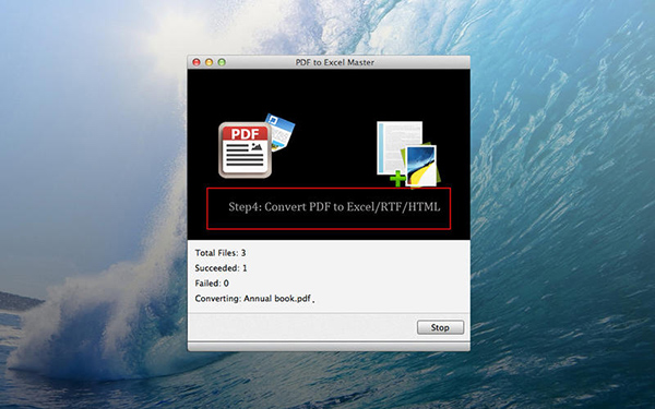 PDF to Excel Master截图