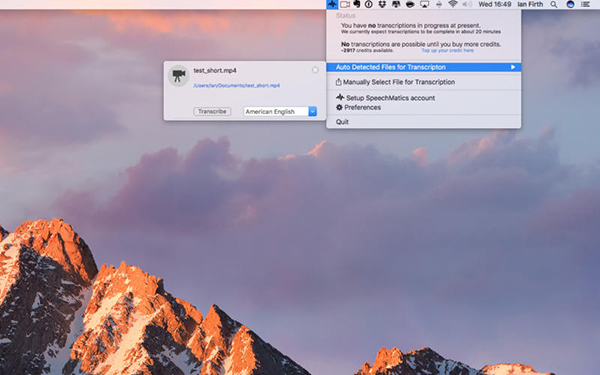 autoTranscribe截图