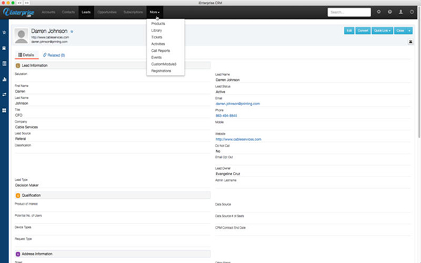 iEnterprise CRM截图