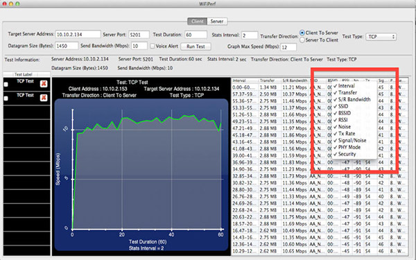 WiFiPerf截图