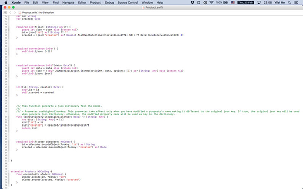 JSON2Swift截图