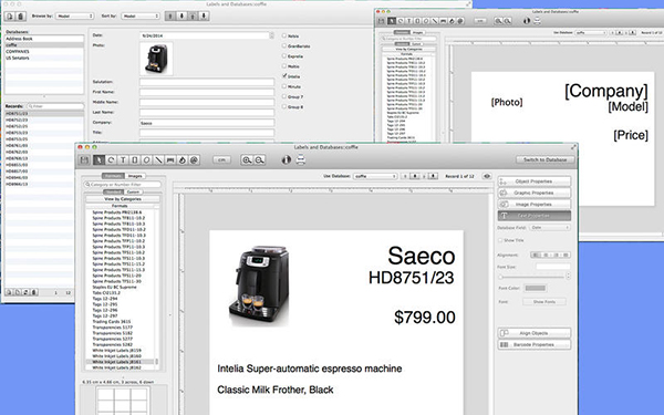 Labels and Databases截图