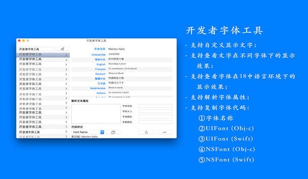 开发者字体工具截图
