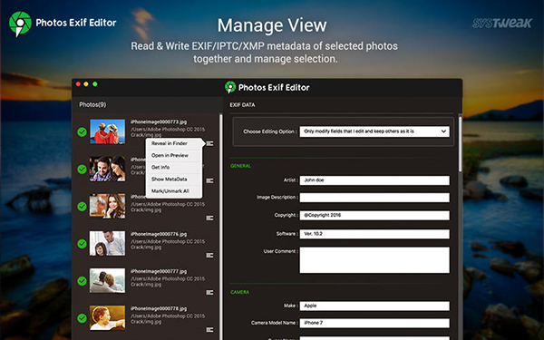 Photos Exif Editor截图