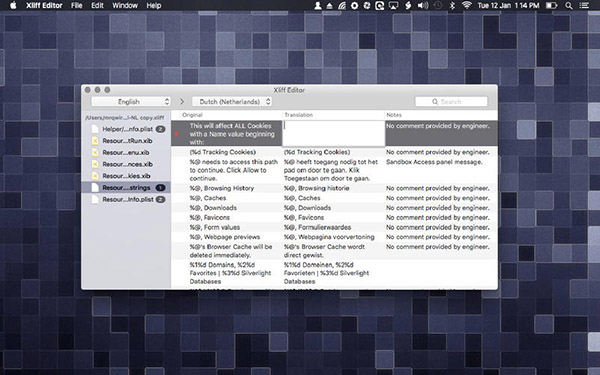 Xliff Editor截图