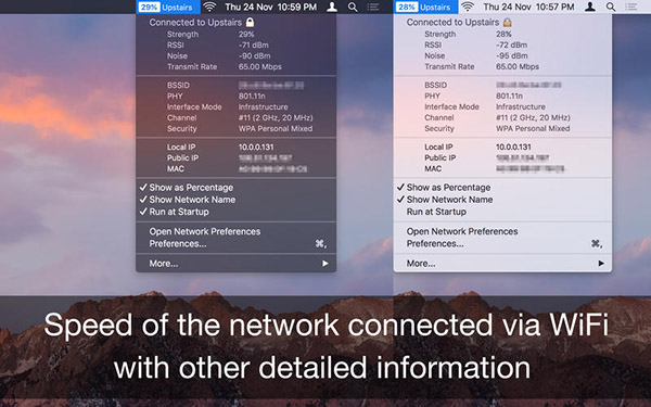 WiFi无线信号强度浏览器截图