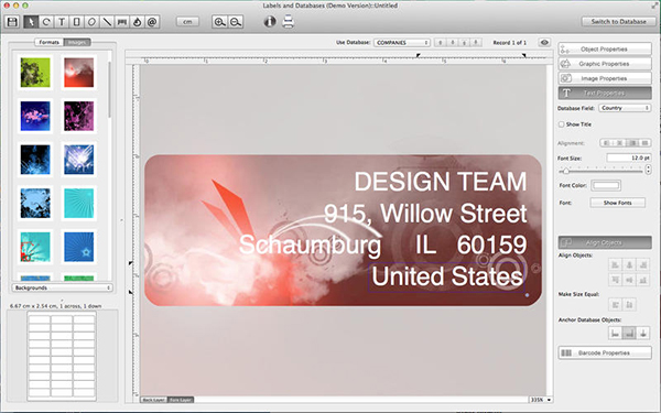 Labels and Databases截图