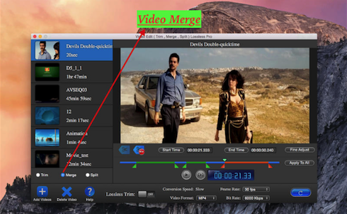 Video Edit Lossless Lite for Mac截图