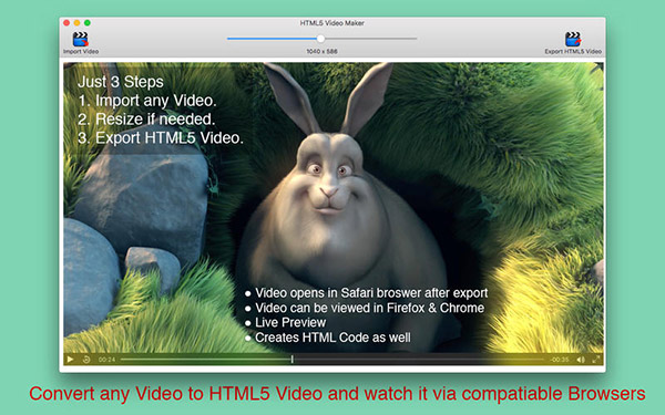 HTML5视频转换器截图
