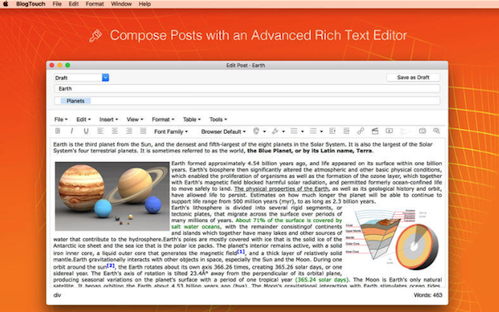 BlogTouch for Mac截图
