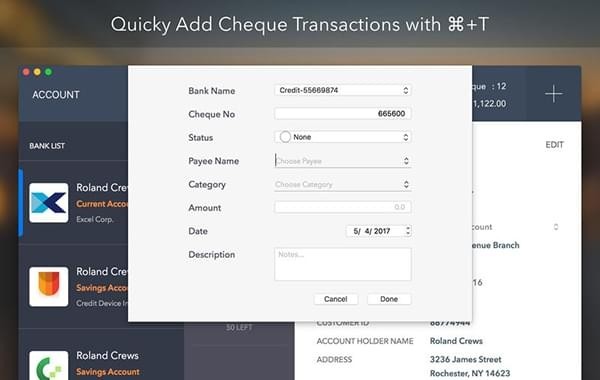 ChequeLog截图