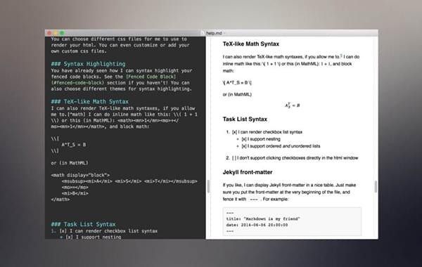 Markdown专注写作截图