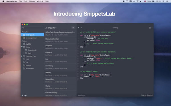SnippetsLab for mac截图