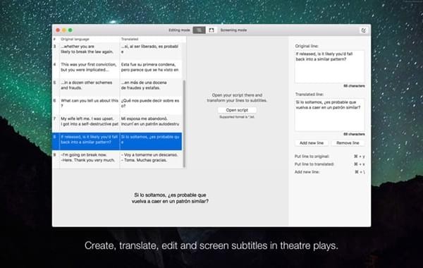 Subtitles for theatre截图