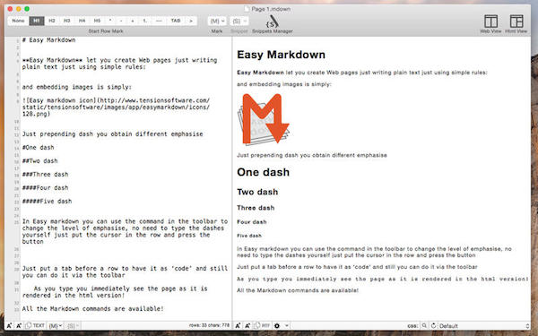Easy Markdown for mac截图