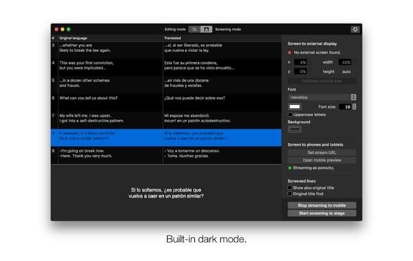 Subtitles for theatre截图