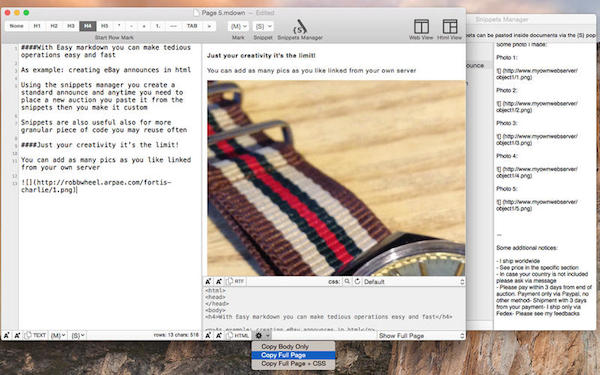 Easy Markdown for mac截图