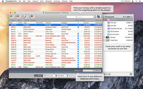 CheckBook Pro截图