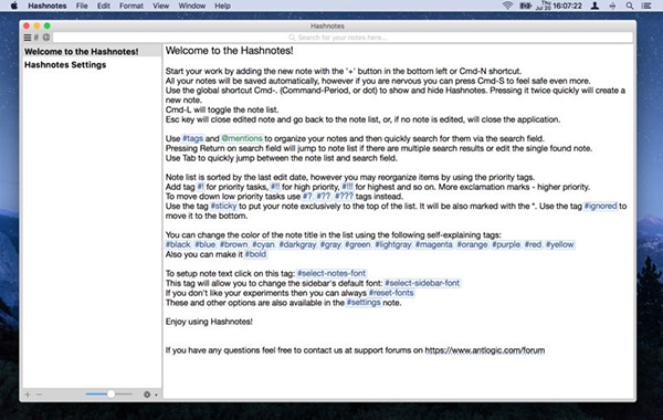 Hashnotes截图