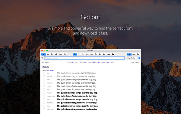 GoFont截图