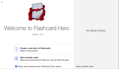Flashcard Hero for mac截图