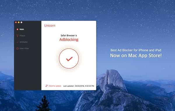 Unicorn广告拦截截图