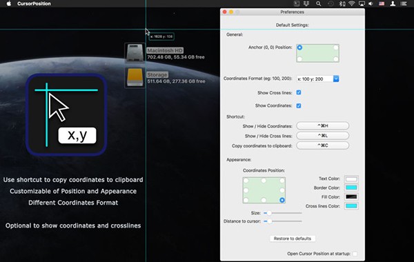Cursor Position截图