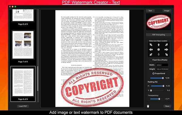 PDF Watermark Creator截图
