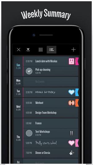 Vantage 日历截图