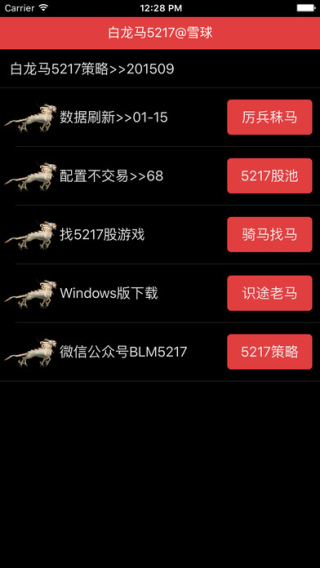 白龙马选股截图