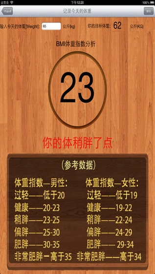体重记录截图
