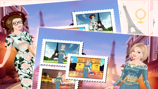 时尚美女巴黎旅游截图