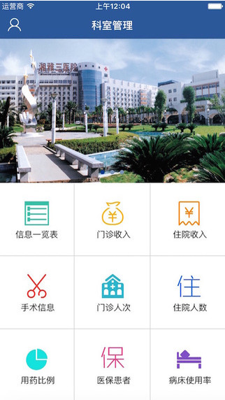 湘雅科室管理截图