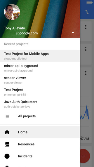谷歌云端控制台截图