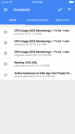 谷歌云端控制台截图